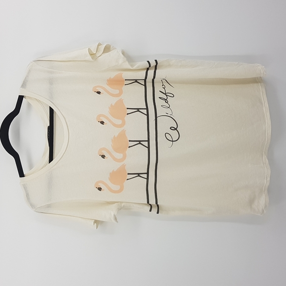 Wildfox Flamingo Tee SzL - Picture 2 of 7